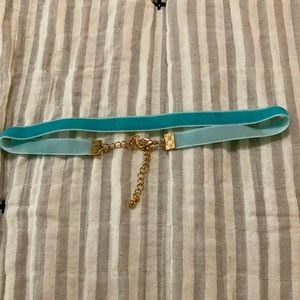 Blue choker necklace